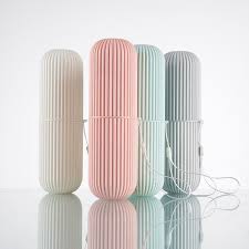 Travel Toothbrush Case with Compact PP Storage Design for Toiletries Camping and Daily Use