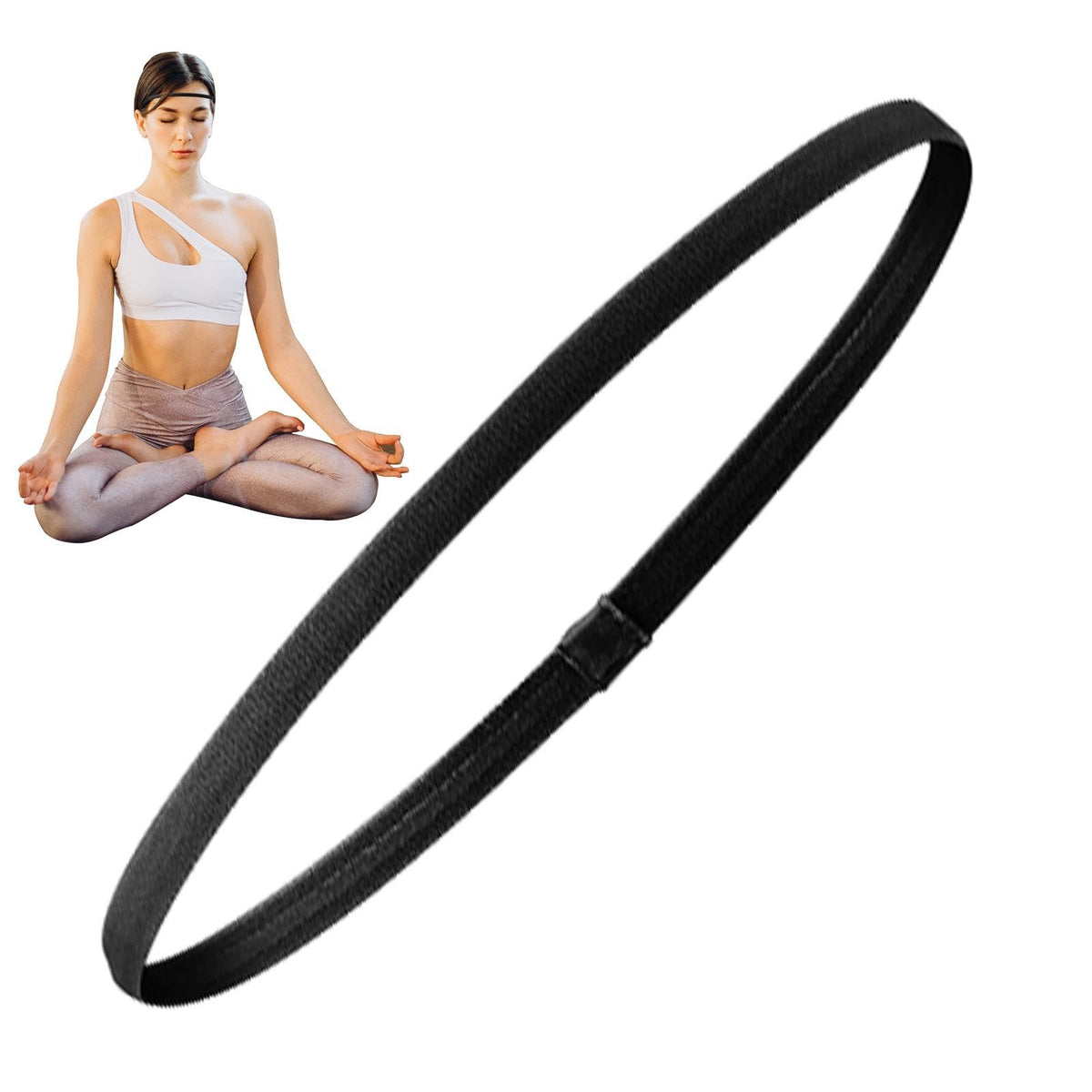 4Pcs Elastic Sports Headbands with Non Slip Design and Stretch Fit for Daily Exercise and Active Wear