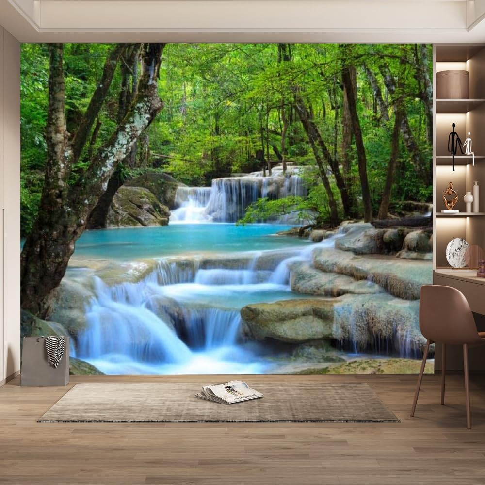 Forest Landscape Wall Tapestry Polyester Fabric Hanging for Bedroom Living Room Aesthetic Home Decor