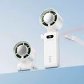 Handheld Portable Turbo Fan with Ice Cooling Function and Adjustable Speed for Travel and Daily Use 2×3×7" (5.4×6.4×18.3cm)