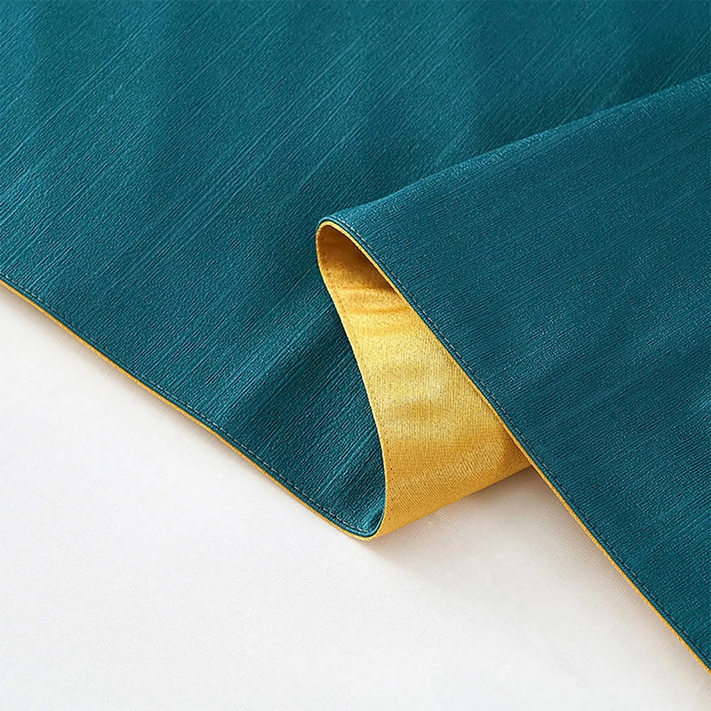 European Style Velvet Bed Scarf Runner with Matching Pillowcase for Home Hotel Decor