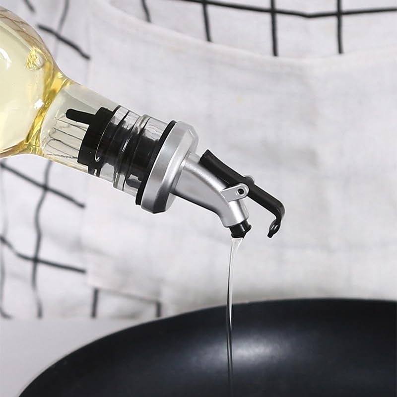 5Pcs Leakproof Oil Spouts Bottle Stopper Dispenser Set of 5 with Vented Design for Oil Vinegar Wine and Salad Use