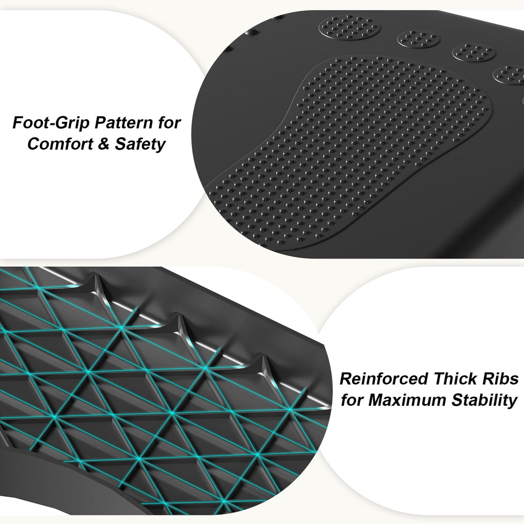Folding Toilet Stool with Non Slip Plastic Design for Bathroom Storage and Daily Household Use