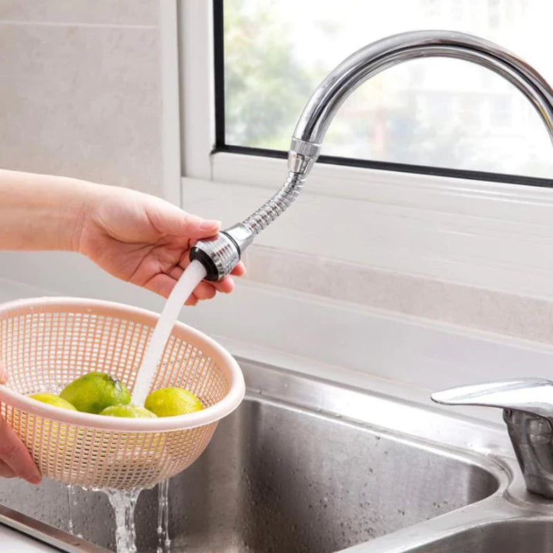 360 Degree Swivel Faucet Aerator with Dual Spray Modes and Water Saving Design for Kitchen Sink Use