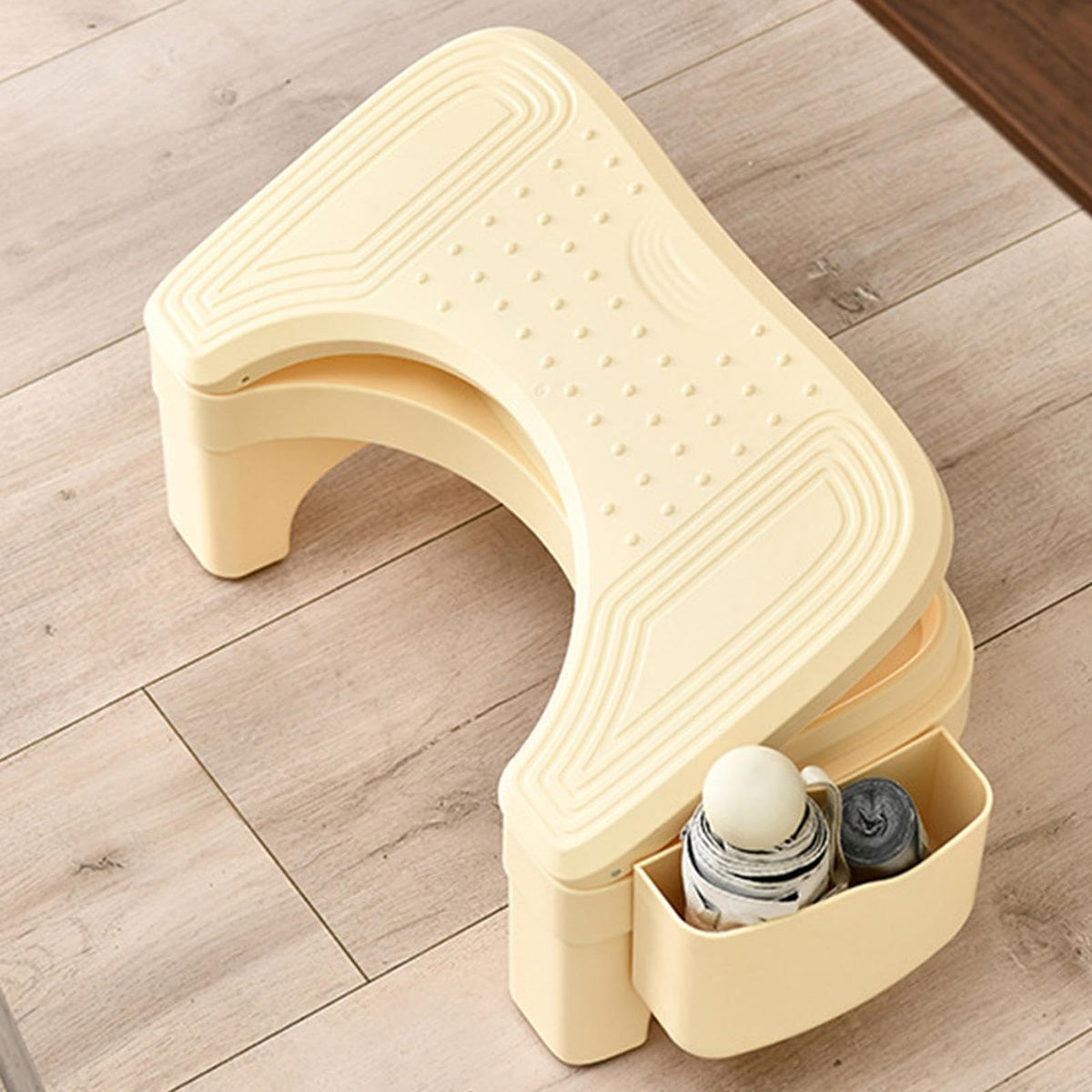 Toilet Footrest Stool with Ergonomic Squatting Design for Bathroom and Everyday Home Use