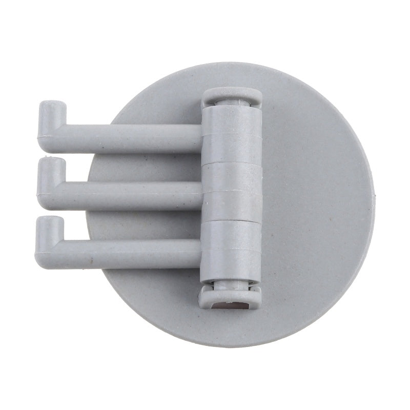 3 Pcs Rotating Adhesive Wall Hooks with Strong Hold for Kitchen, Bathroom, Closet and Home Organization