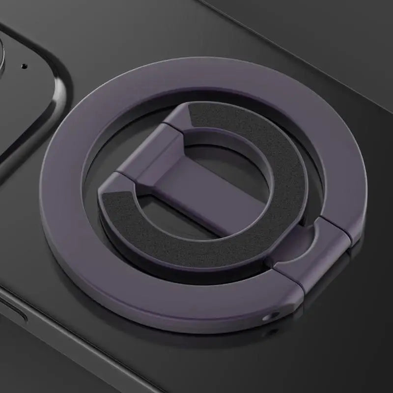 Magnetic Phone Ring Holder Double Sided MagSafe Grip Stand with 360 Rotation for iPhone and Universal Devices