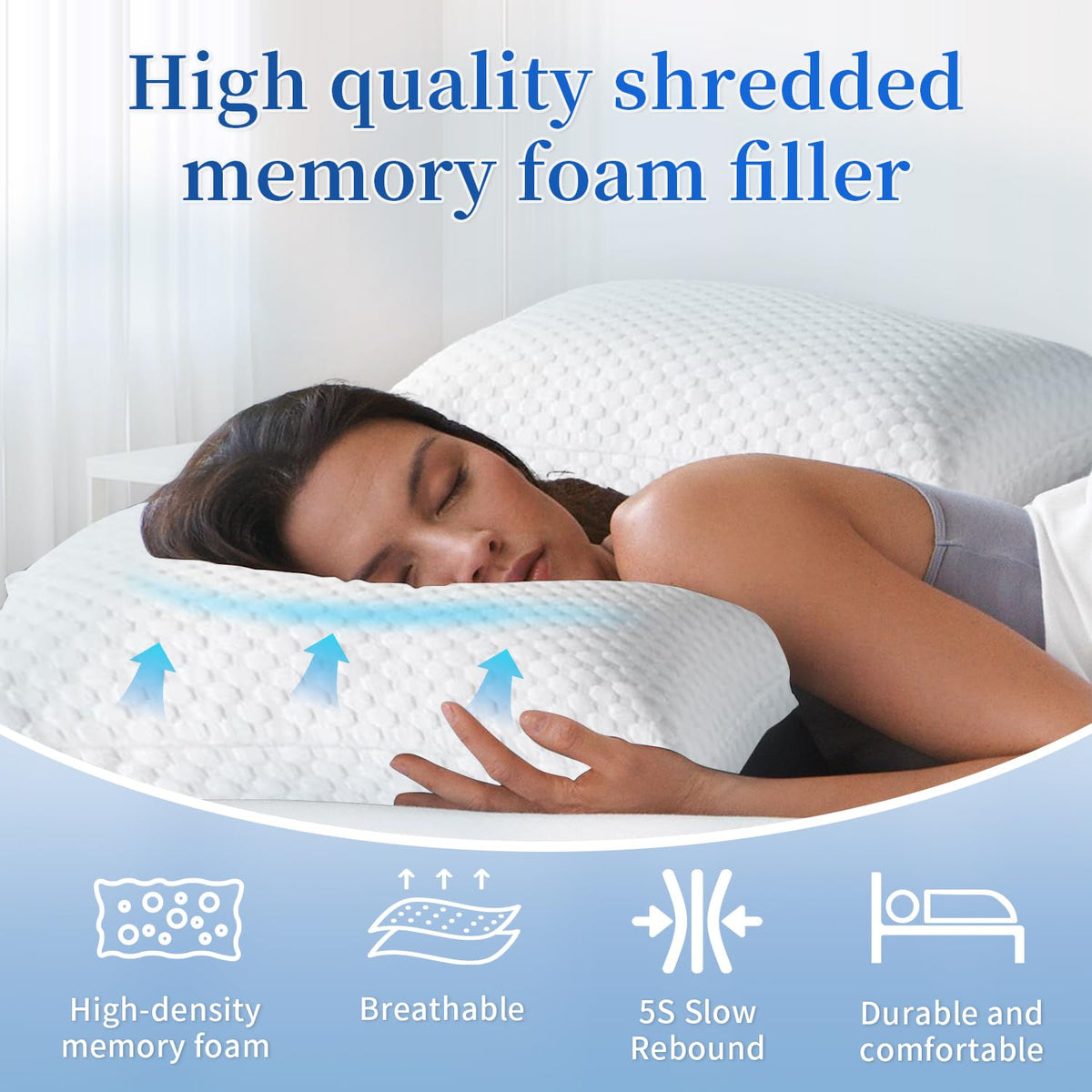 Bean Bag Filler Shredded Memory Foam with Soft Resilient Texture for Cushions and Craft Filling
