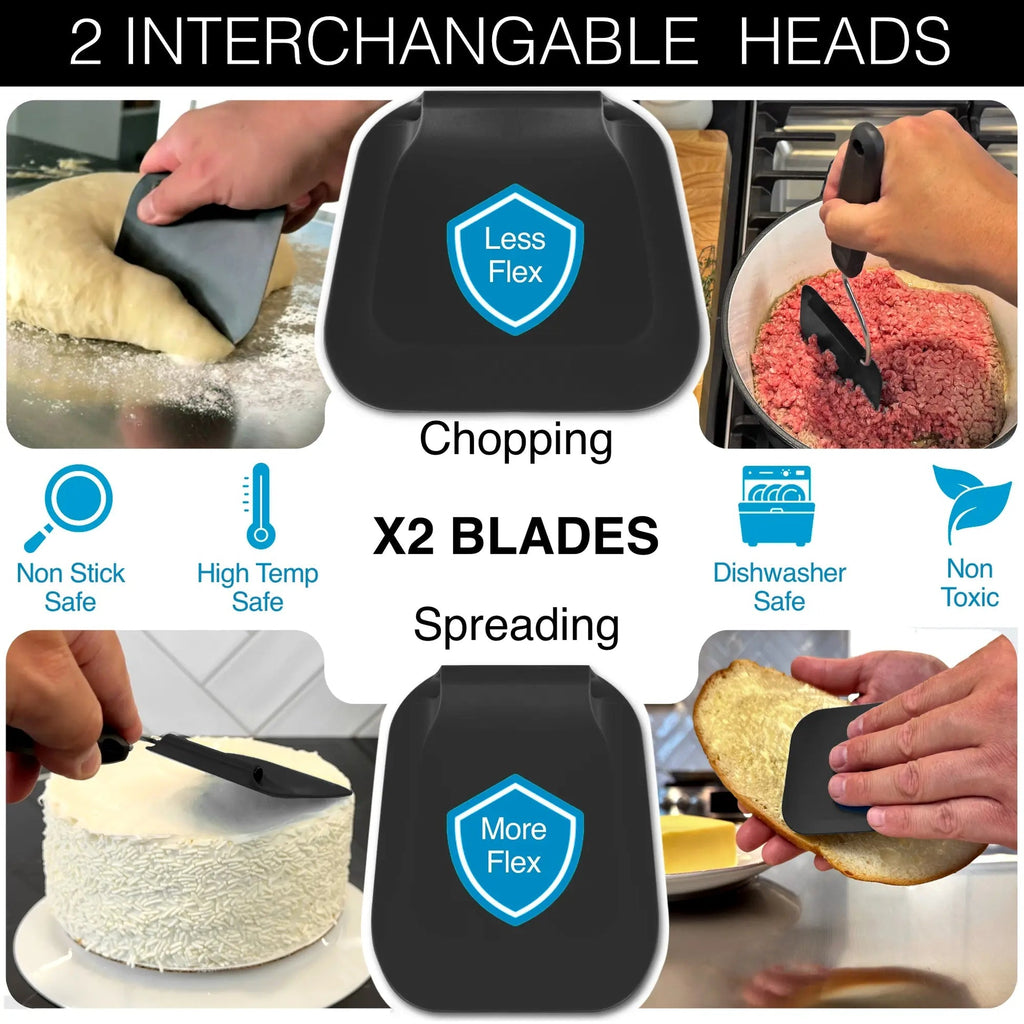 Stainless Steel Spatula with Adjustable Angle Design for Frying and Flipping
