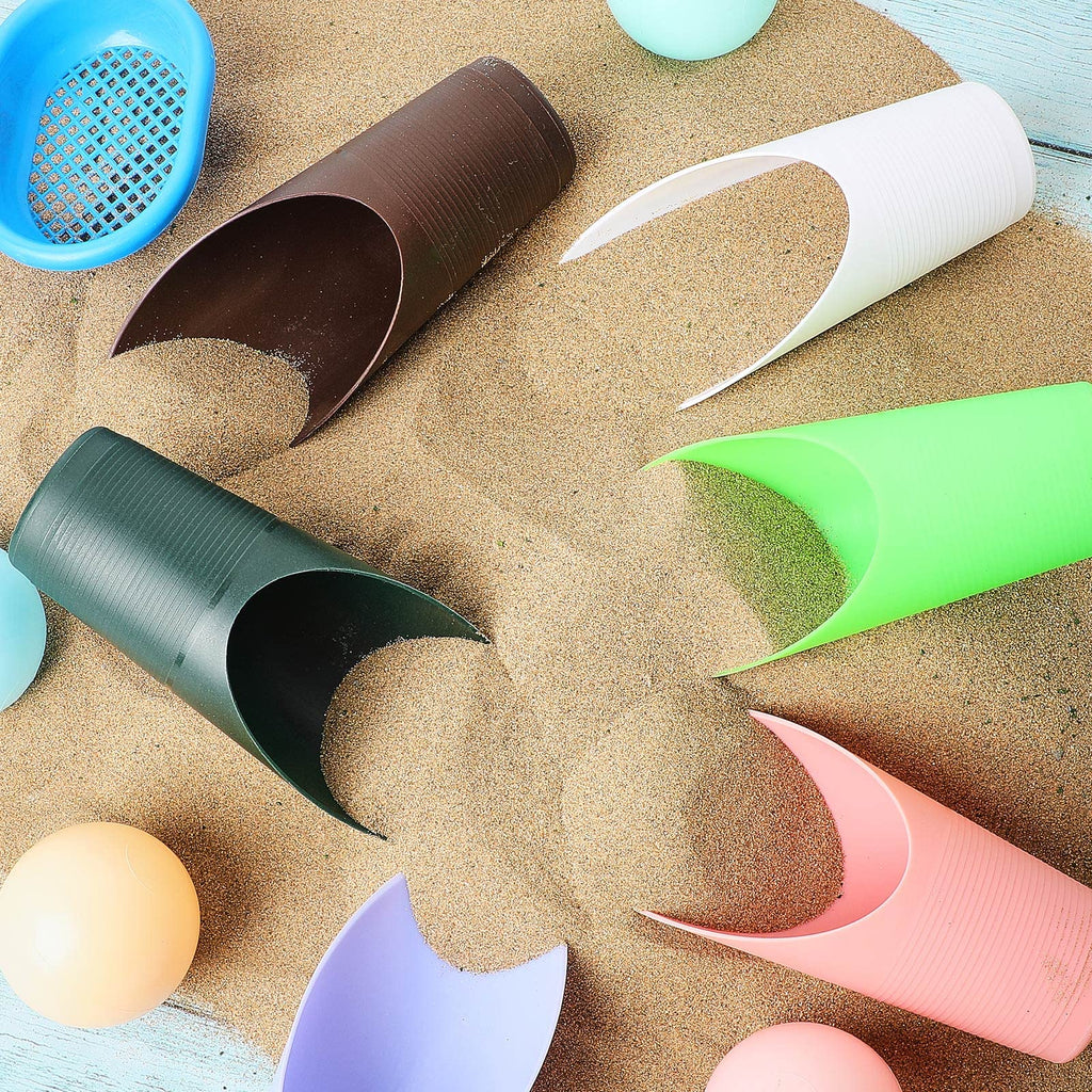 Bonsai Soil Scoops Mini Plastic Garden Shovel Set with Funnel Design for Potting Succulents, Flowers, and Indoor Gardening