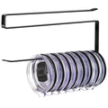 No Drill Paper Towel Holder Over Cabinet Door Stainless Steel Rack for Kitchen Bathroom and Tissue Roll Storage