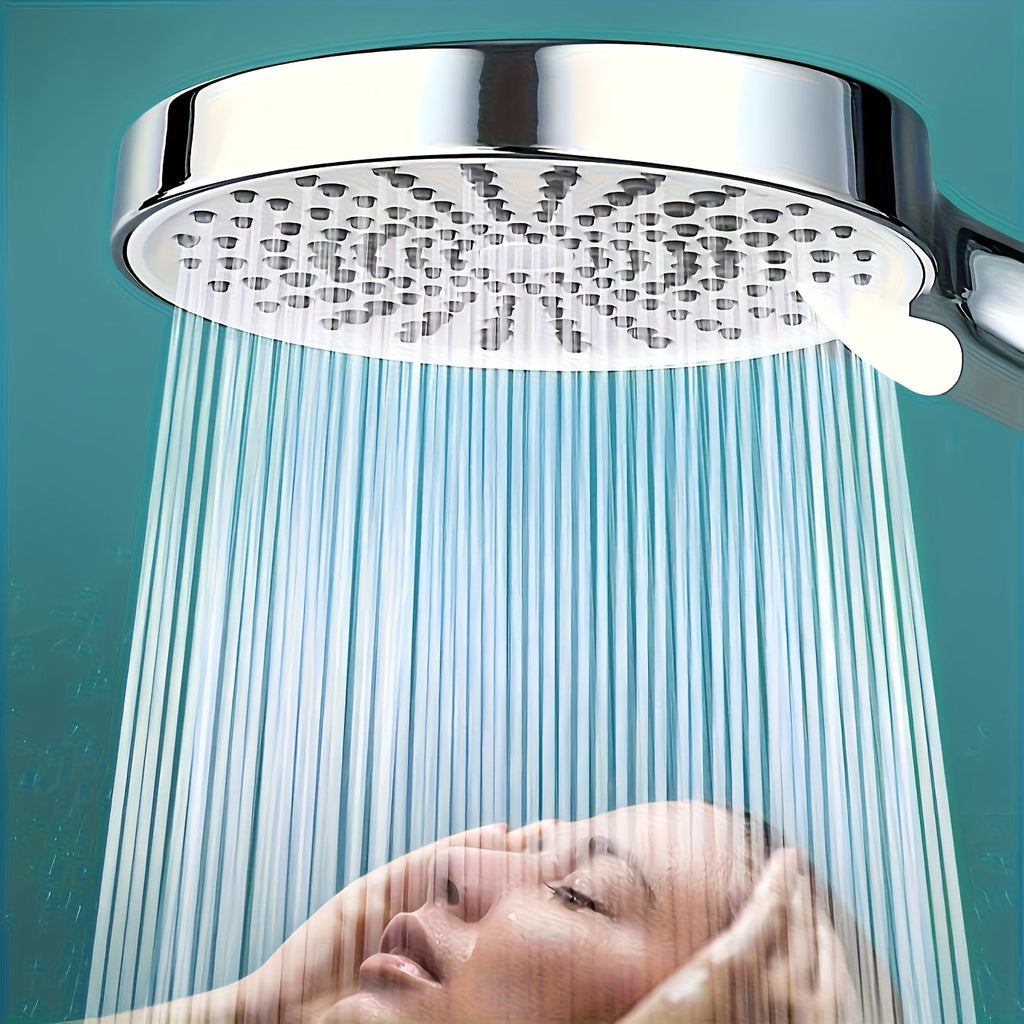 Ceiling Mounted Shower Head with 25cm Rainfall Top Spray Design for Bathroom Shower Setups (Shower head + 1.5-meter black Hose + Base)