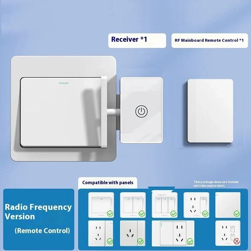 Wireless Remote Button Pusher with No Wiring Design for Lights Switches and Small Tools (Included Remote Control Switch)