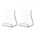 Transparent Acrylic Book Display Stand Desktop Bookshelf Holder