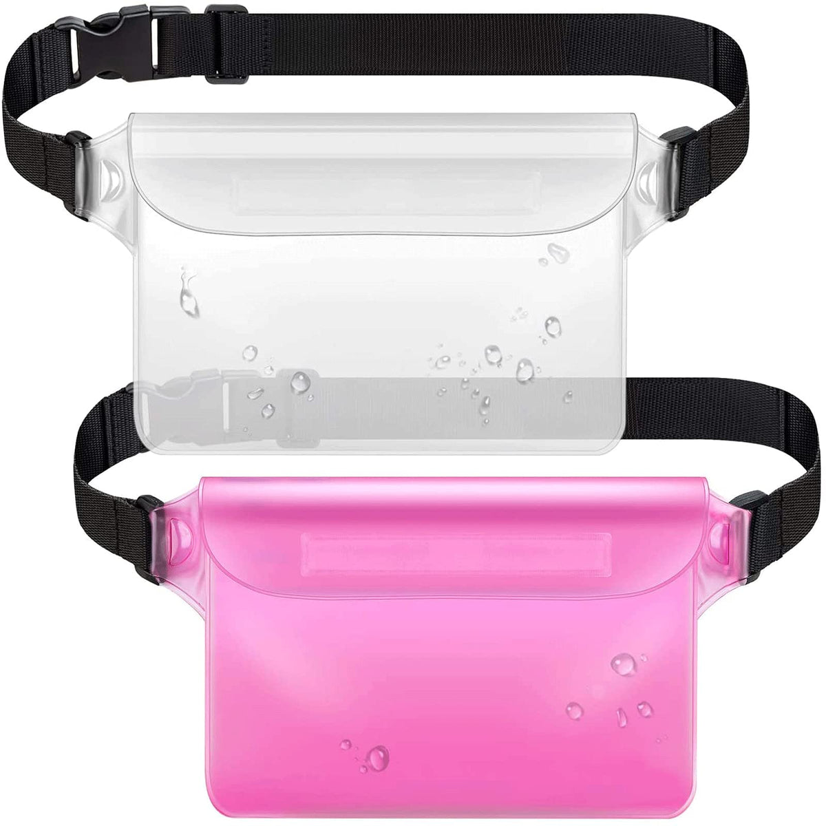 Waterproof Waist Bag with Three Layer Sealed Design for Swimming Beach and Travel Use