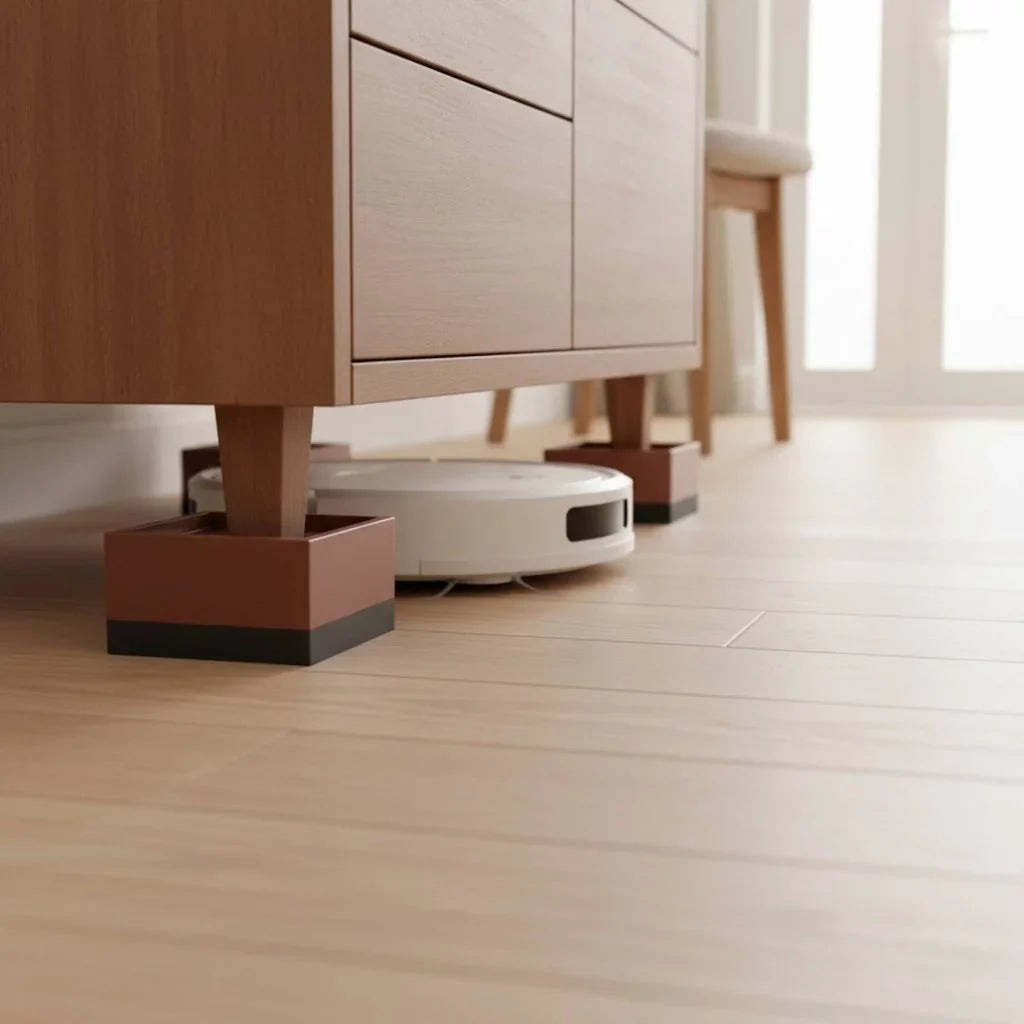 Adjustable Furniture Riser Pads with Non Slip Waterproof Design for Sofas Tables and Cabinets
