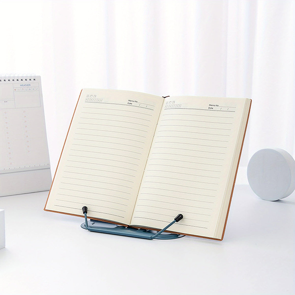 Adjustable Desk Book Stand Portable Cookbook Textbook Holder