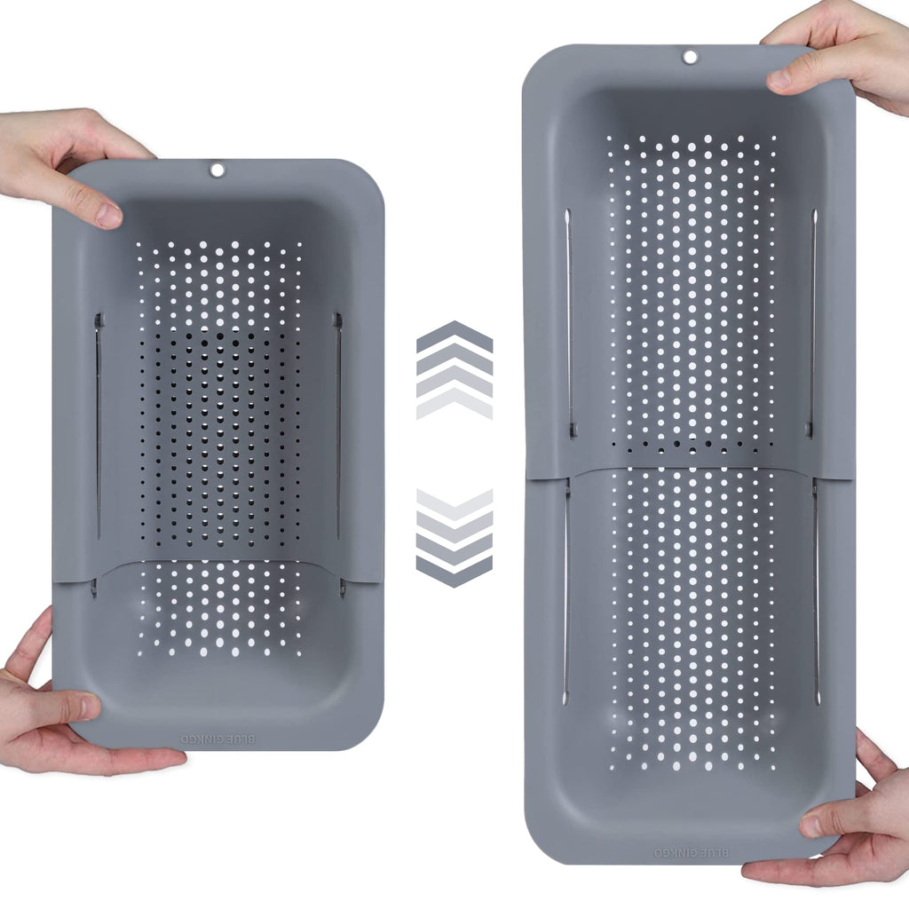 Retractable Sink Drain Basket Adjustable Vegetable Washing Rack
