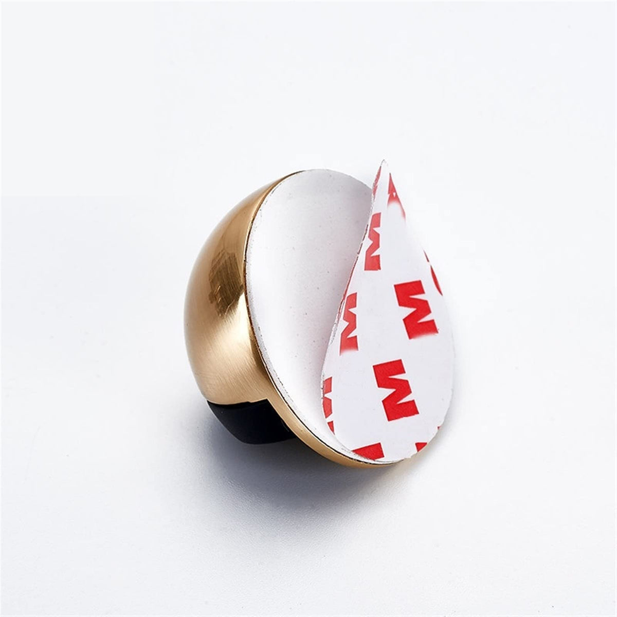 2 Pcs Magnetic Door Stoppers Stainless Steel with Adhesive or Screw Mount for Floor or Wall Door Hold Function