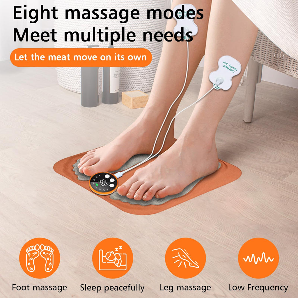 Foot Massage Pad with Remote Control and Adjustable Modes for Daily Relaxation Use