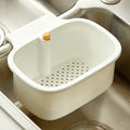 Press Drain Basket with One Click Sink Filter Design for Kitchen Basin Drain and Food Collection