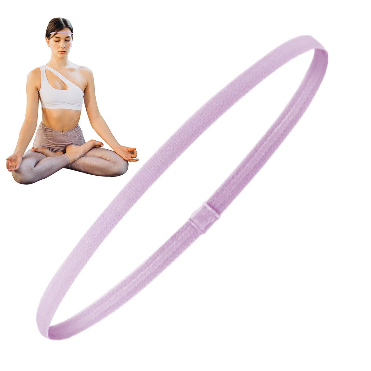 4Pcs Elastic Sports Headbands with Non Slip Design and Stretch Fit for Daily Exercise and Active Wear