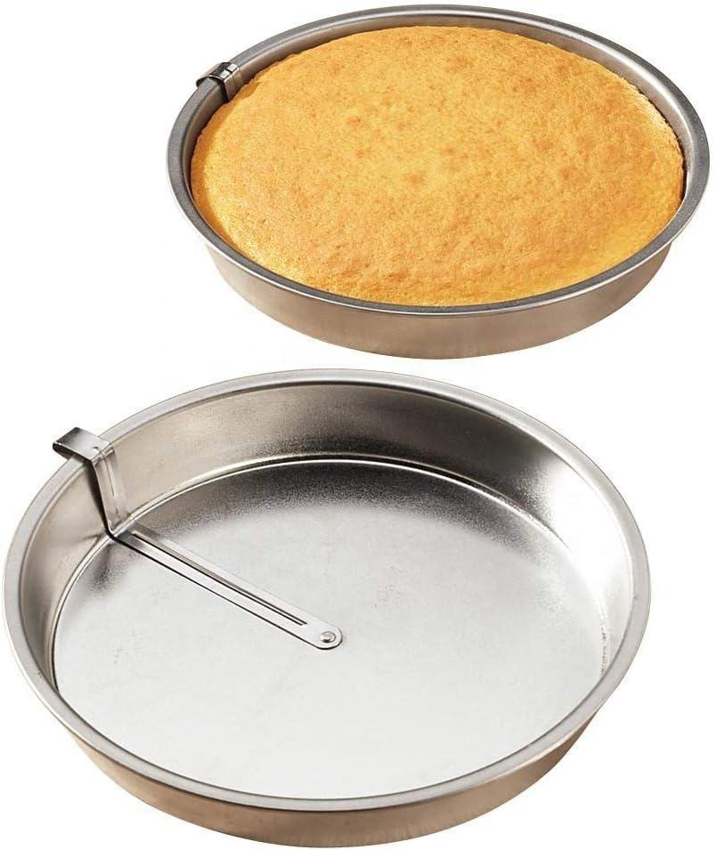 Stainless Steel Round Cake Mold with Nonstick Design for DIY Baking and Dessert Preparation