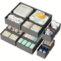 Foldable Drawer Organizer Set for Clothes Socks Underwear Storage