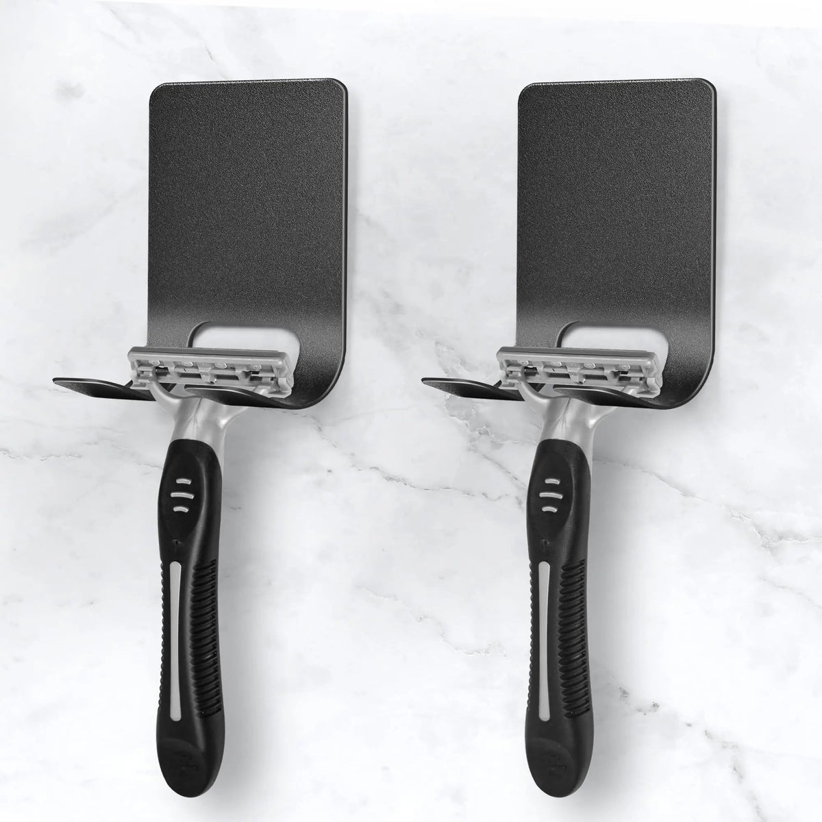 Razor Holder Hook with Heavy Duty Self Adhesive Stainless Steel Design for Bathroom and Kitchen Organization