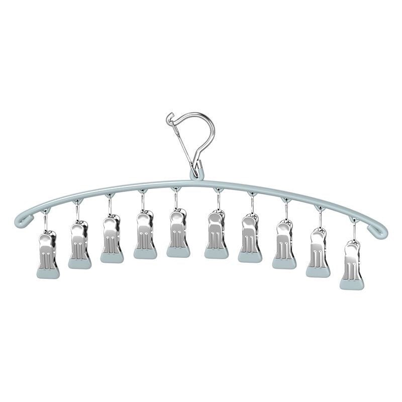 2Pcs Curved Legging Organizer Hanger with Clip Design for Closet and Wardrobe Storage