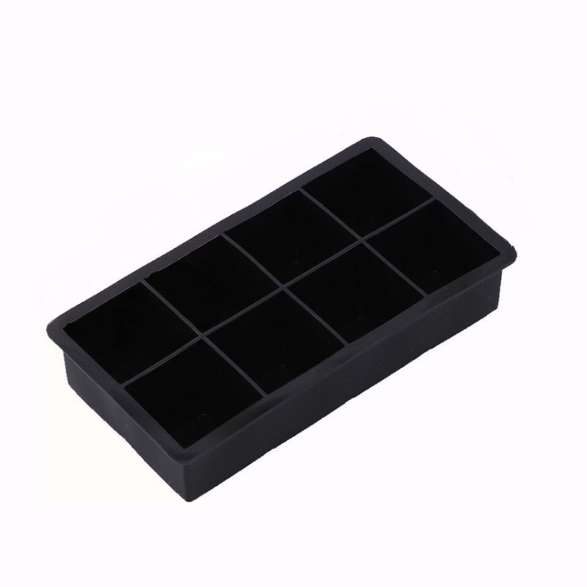 Jumbo Silicone Ice Tray with Flexible Square Mold Design for Cocktails Freezer Prep and DIY Ice Making
