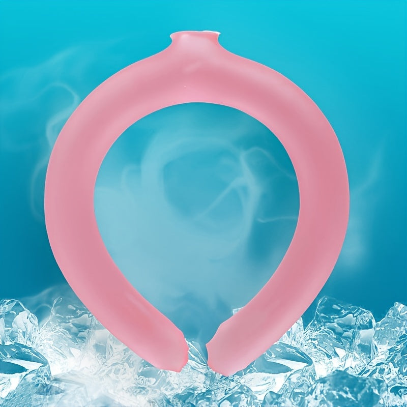 2 Pcs Portable Cooling Neck Ring with Wearable Lightweight Design for Outdoor Sports and Summer Travel