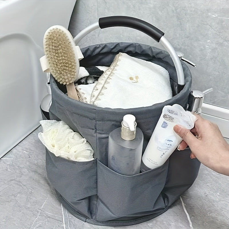 Large Folding Utility Storage Tote with Handle Design for Cleaning Supplies Picnic and Outdoor Organization