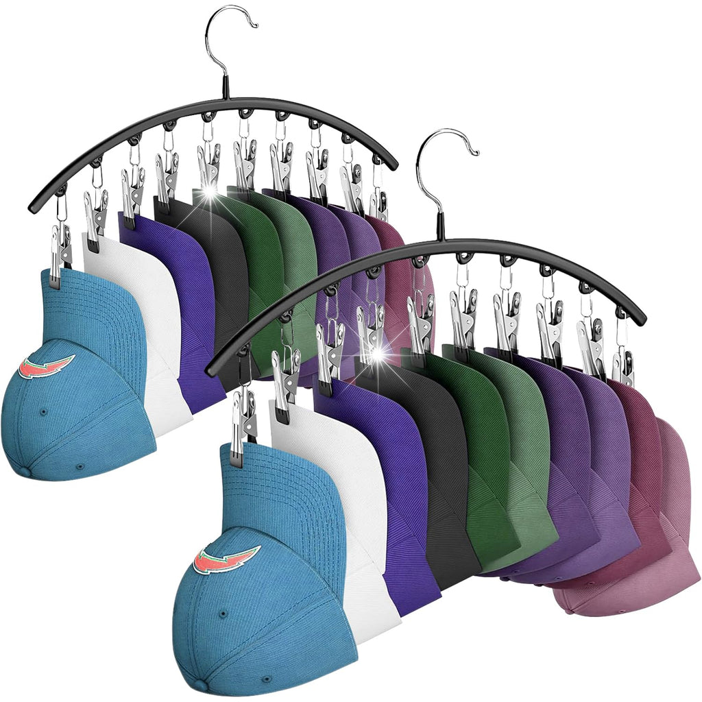 2Pcs Curved Legging Organizer Hanger with Clip Design for Closet and Wardrobe Storage