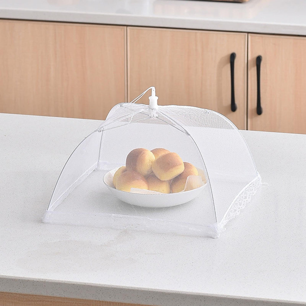 Foldable Food Mesh Cover Pop Up Umbrella Food Tent for Protecting Meals Fruit Vegetables from Flies Outdoors