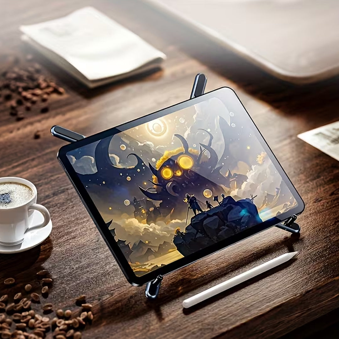 Magnetic Phone Holder with Foldable Tripod and Portable Stand for Multi Device Use