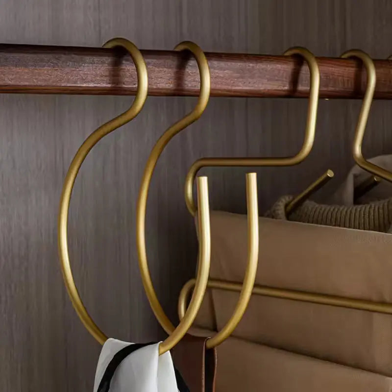 5 Pcs Aluminium S Shaped Hooks with Matte Finish for Multipurpose Home Hanging