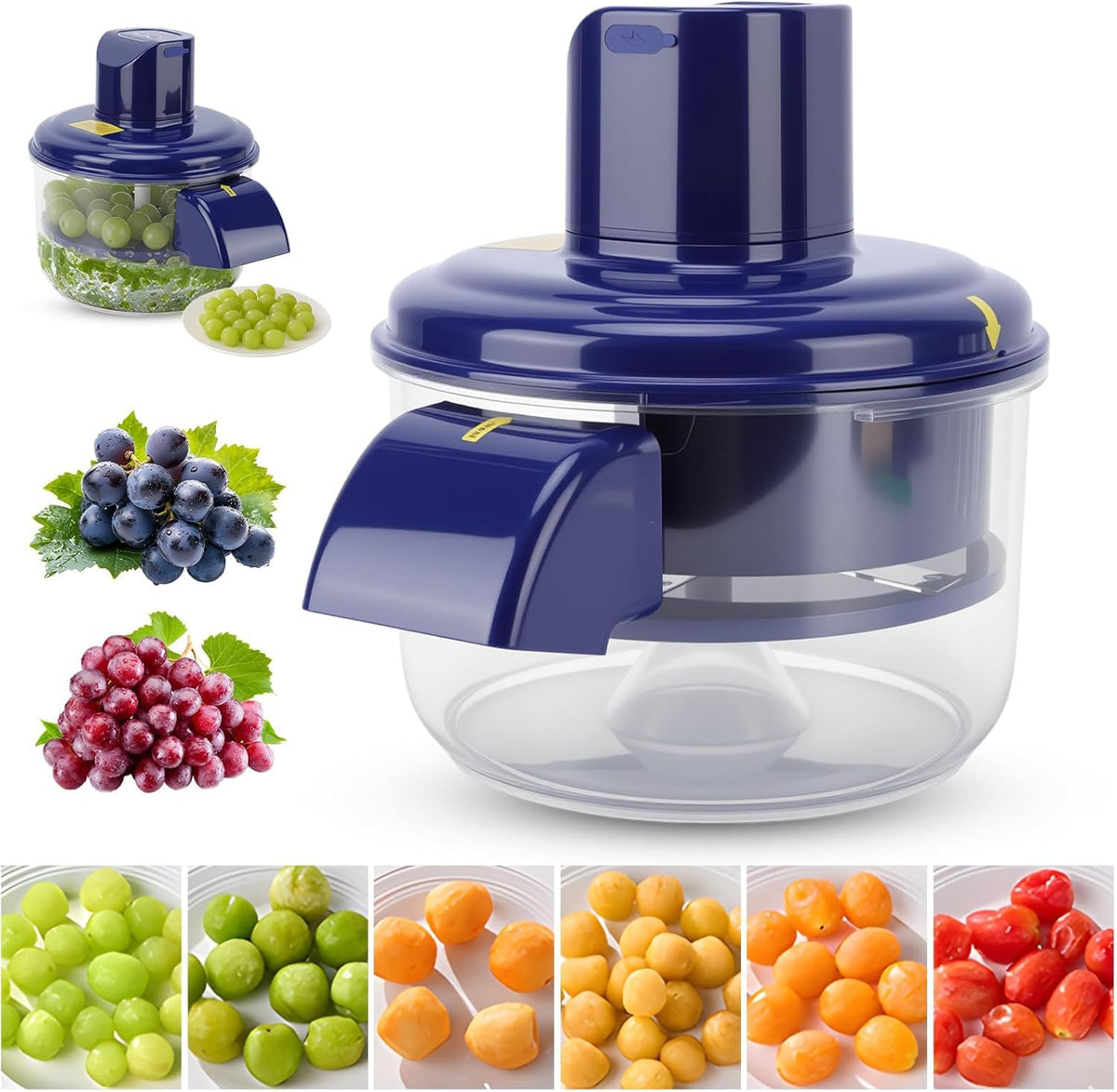 Rechargeable Electric Fruit Peeler with Brushless Motor Design for Grapes Garlic and Small Produce Preparation