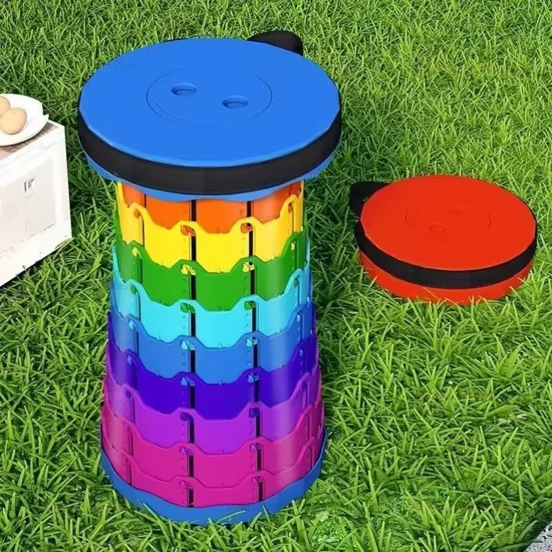 Portable Folding Camp Stool with Lightweight Compact Design for Camping Fishing and Outdoor Travel