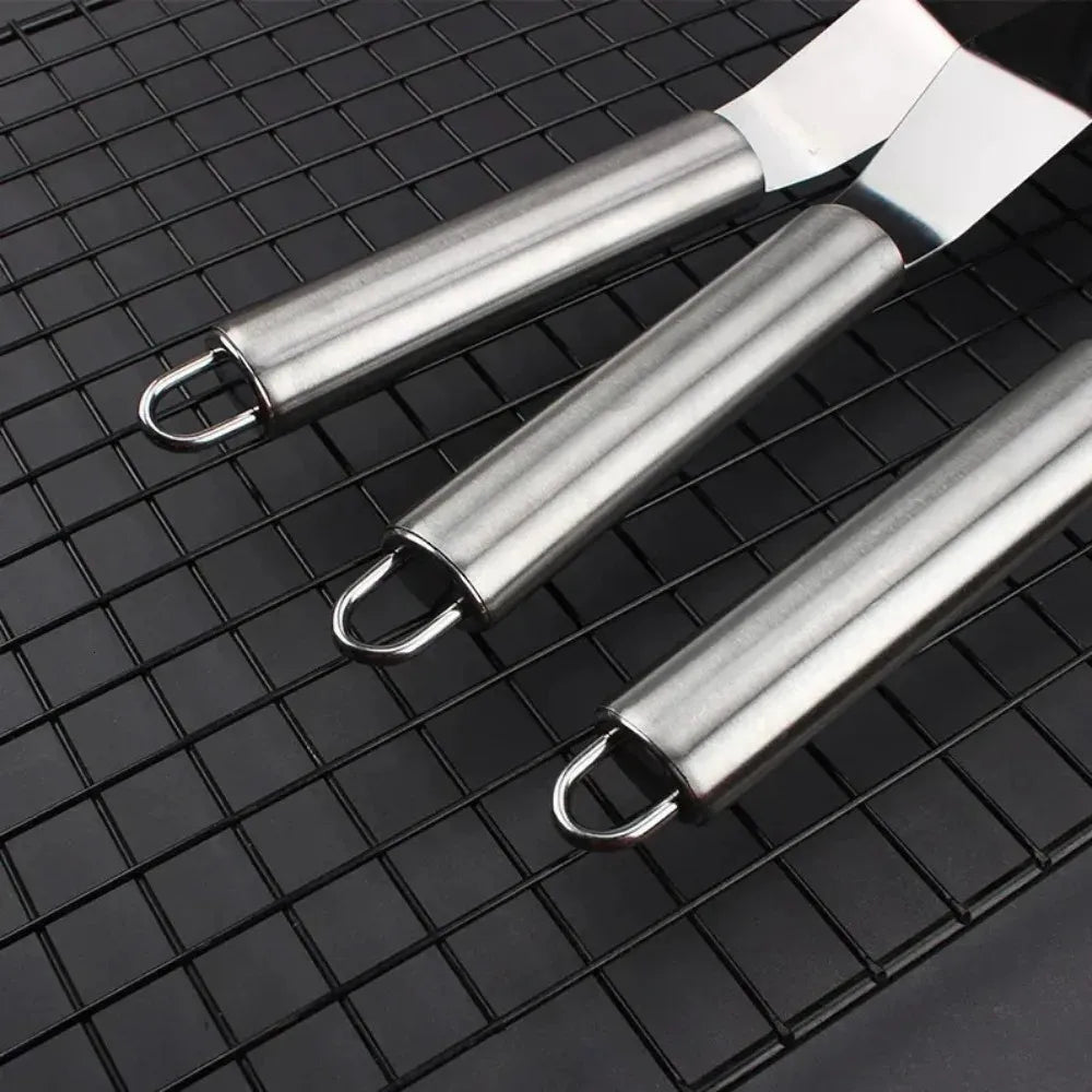 Stainless Steel Icing Frosting Spatula Set Straight and Curved Cake Decorating Tools