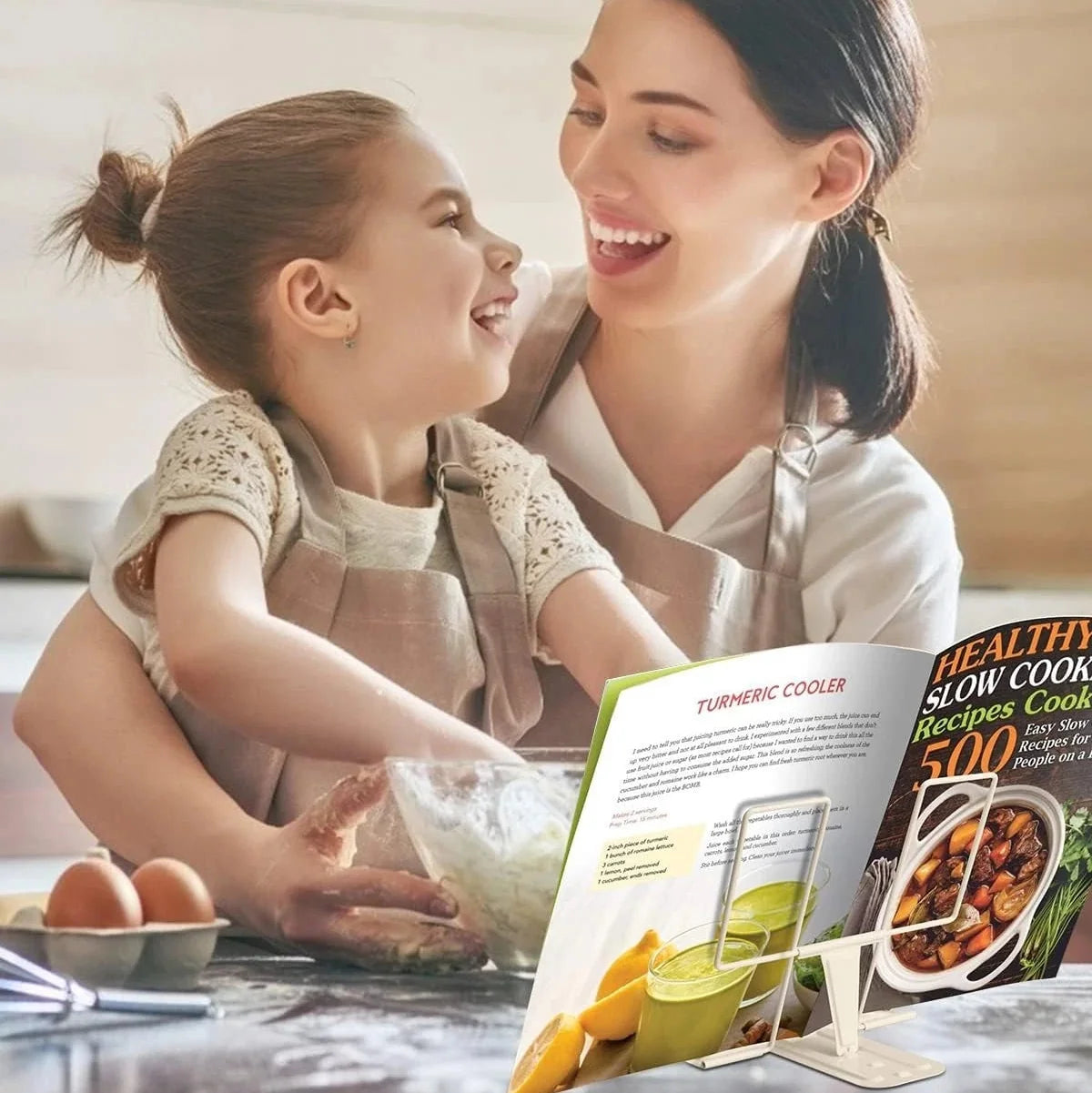 Adjustable Desk Book Stand Portable Cookbook Textbook Holder