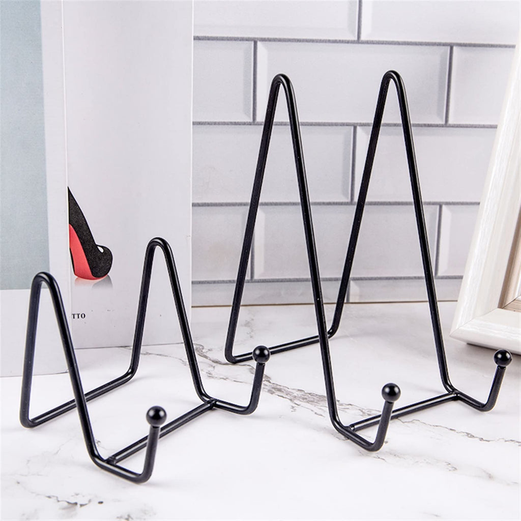 Iron Art Display Stand Metal Holder for Plate Bowl Frame Book and Decorative Countertop Display