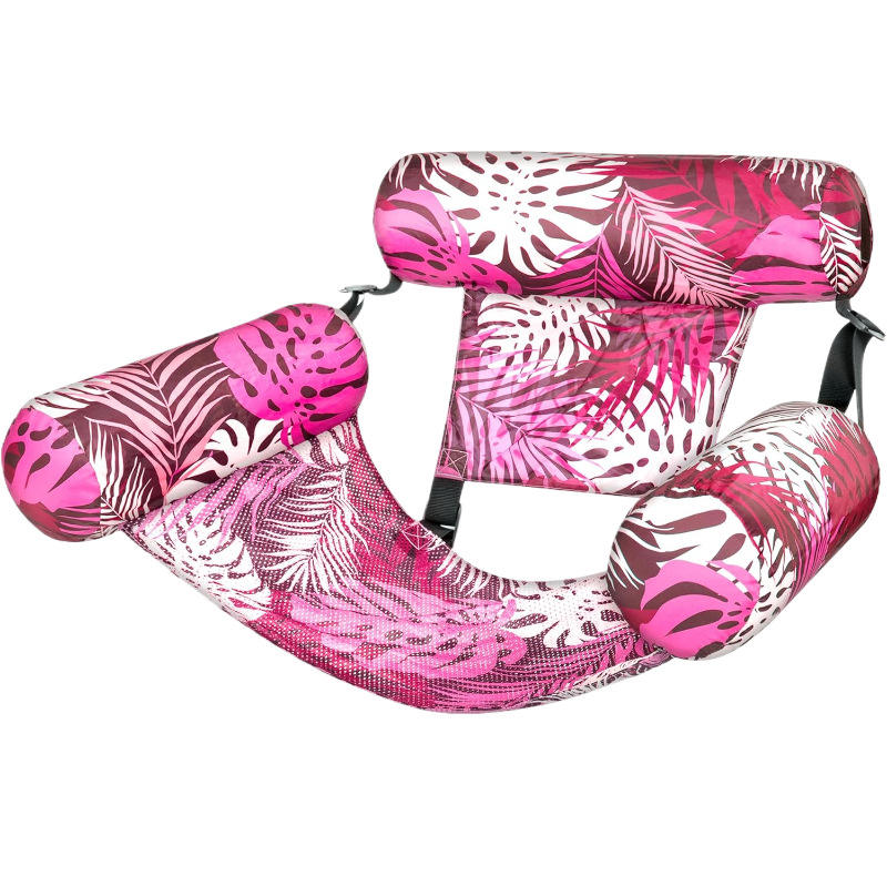 Inflatable Pool Hammock Chair with Foldable Floating Design for Pool and Beach Relaxation