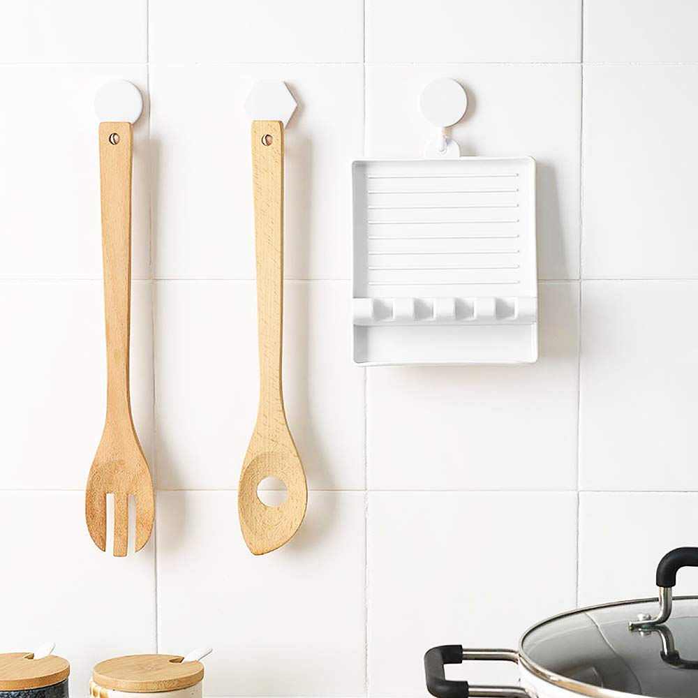 4Pcs Kitchen Spoon Rest Holder for Spatulas Lids Chopsticks Countertop Utensil Organizer