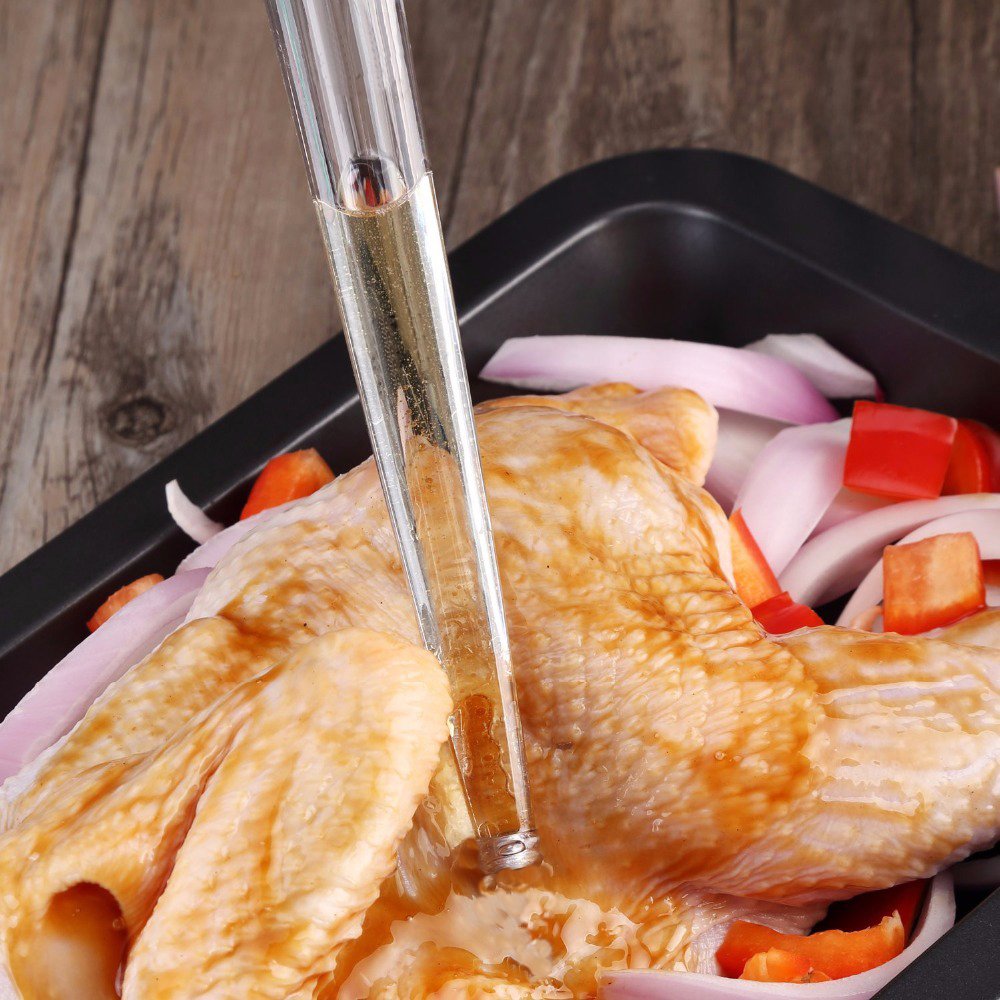 BBQ Basting Syringe Oil Dropper Cooking Pipette for Meat Poultry Marinade Barbecue Tool
