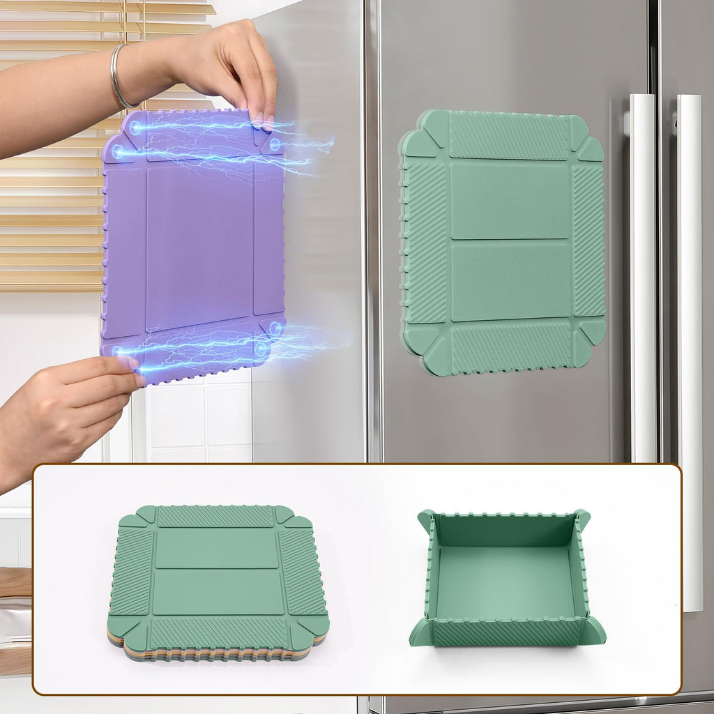 Folding Heat Resistant Silicone Mat for Hot Dishes and Kitchen Surface Protection