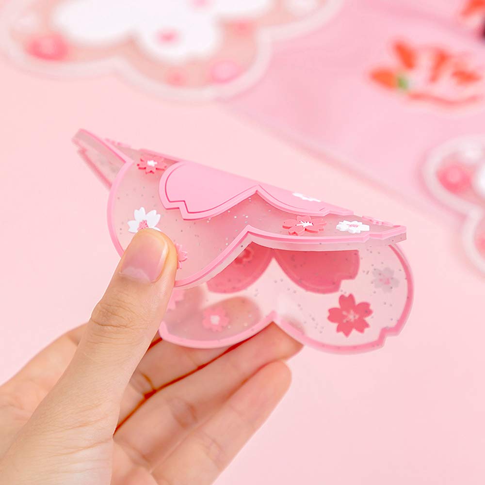 Cherry Blossom Silicone Coaster Mat Heat Insulation Non Slip Cup Pad for Dining Table Drink Protection