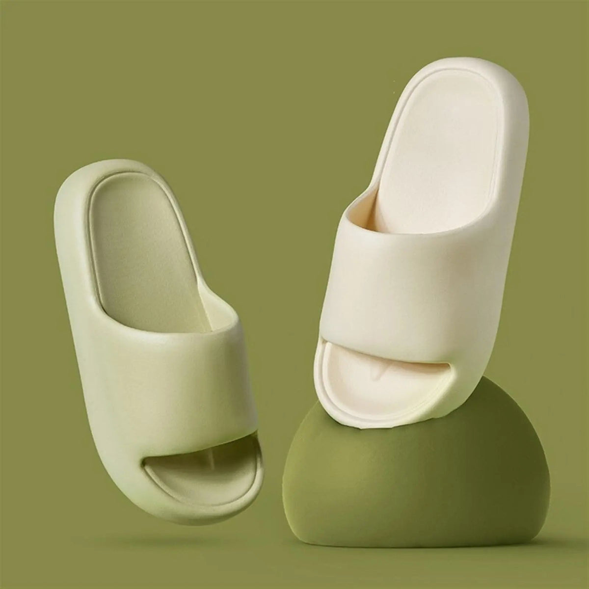 EVA Cloud Slippers Soft Sole Platform Slide Sandals Non Slip Design for Summer Home Beach and Casual Wear