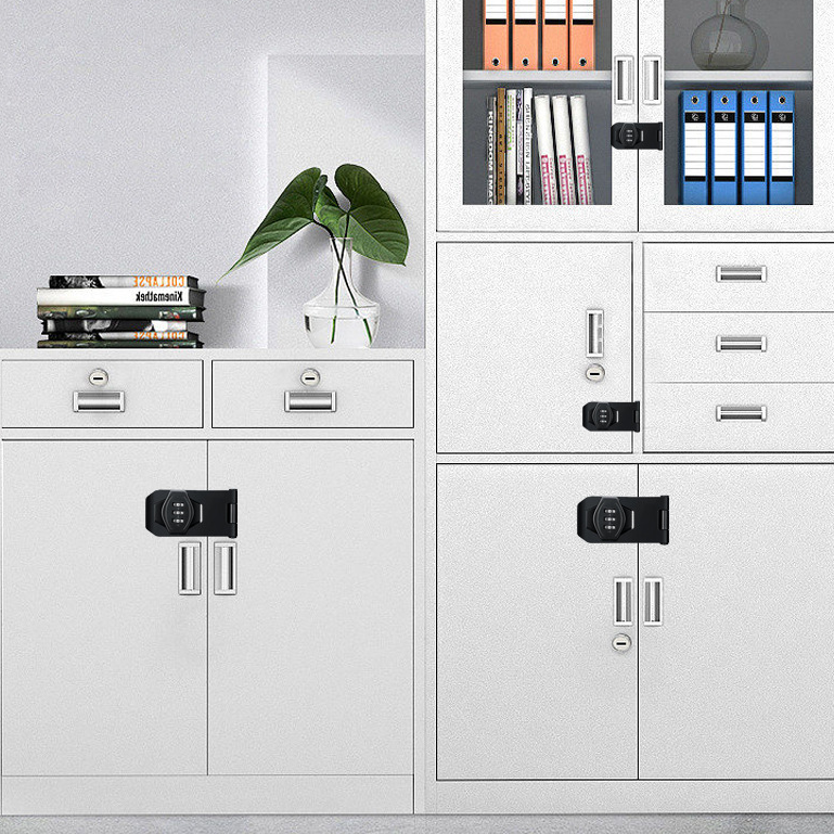 Keyless Combination Padlock with Zinc Alloy Password Design for Cabinets Drawers and Household Storage