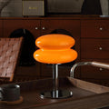Mushroom Table Lamp with Glass Shade and Stepless Dimmable Light for Bedroom Nightstand and Living Room Decor